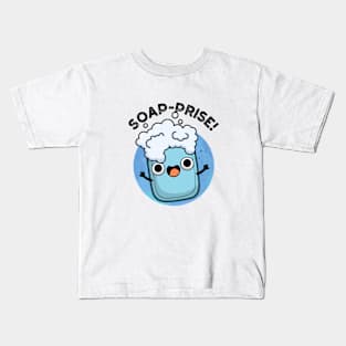 Soap-prise Cute Surprised Soap Pun Kids T-Shirt